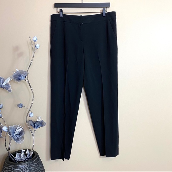 Armani Collezioni Black Straight Leg Career Pants - Picture 2 of 4